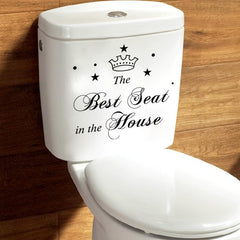 Removable Bathroom Toilet Seat Sticker Waterproof Decorative Decal