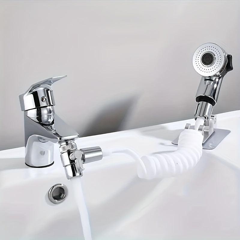 Supercharged Shower Head With Hose Sink Sprayer Attachment