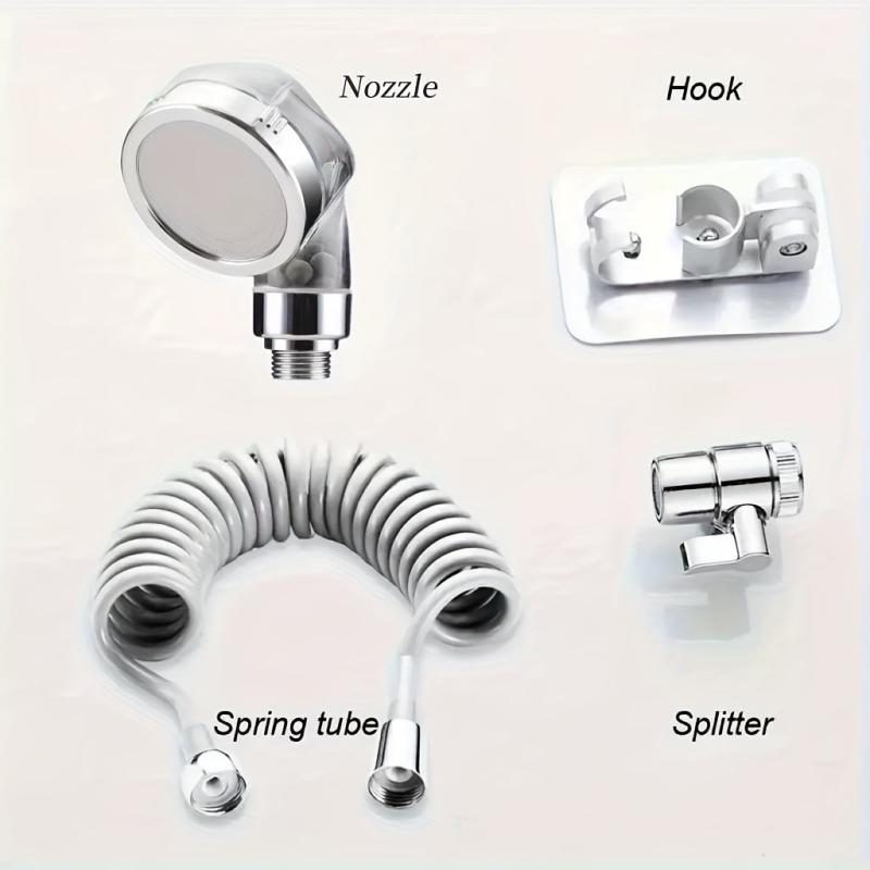 Supercharged Shower Head With Hose Sink Sprayer Attachment