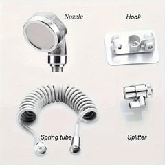 Supercharged Shower Head With Hose Sink Sprayer Attachment