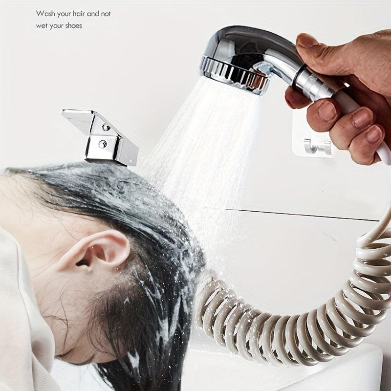Supercharged Shower Head With Hose Sink Sprayer Attachment