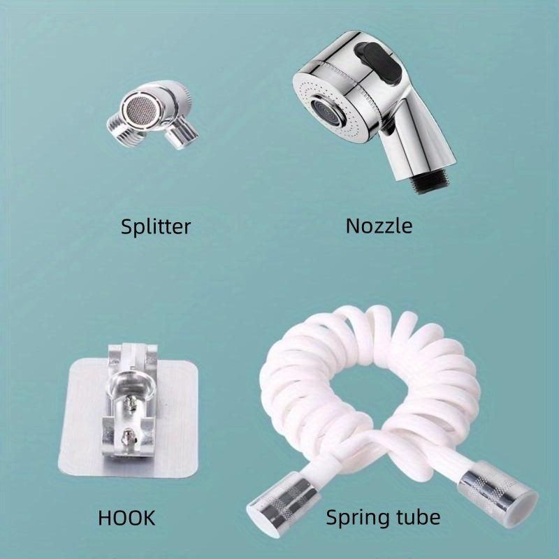 Supercharged Shower Head With Hose Sink Sprayer Attachment