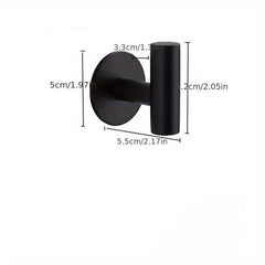 Stainless Steel Adhesive Towel Hook Bathroom Organizer