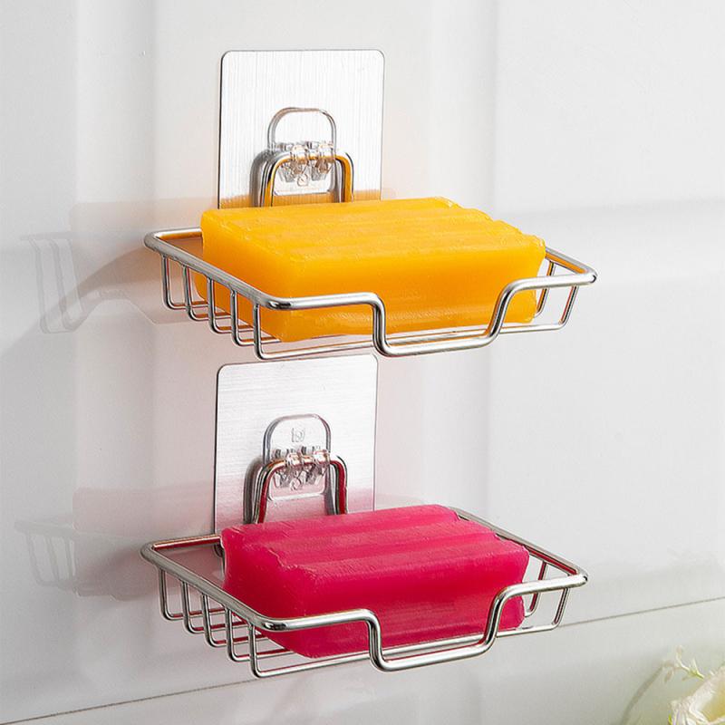 Wall Mounted Soap Holder Bathroom Accessories Self Adhesive
