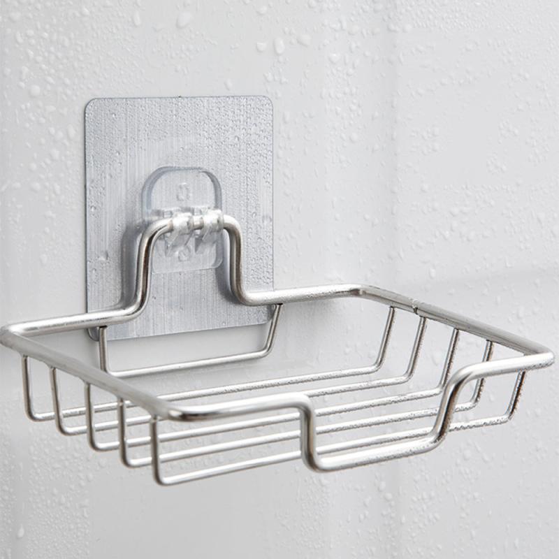 Wall Mounted Soap Holder Bathroom Accessories Self Adhesive