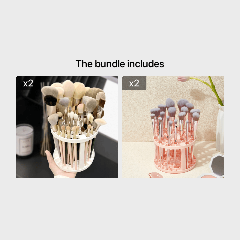 Multifunctional Beauty Brush Storage Box Organizer Holder