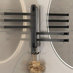 Rotating Stainless Steel Towel Rack with 5 Arm Holder