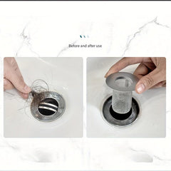 Stainless Steel Drain Filter Mesh Basket - Anti Clog Hair Catcher