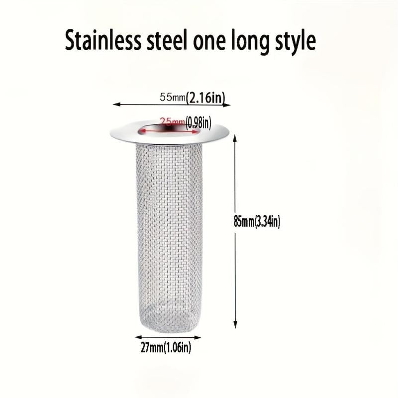 Stainless Steel Drain Filter Mesh Basket - Anti Clog Hair Catcher