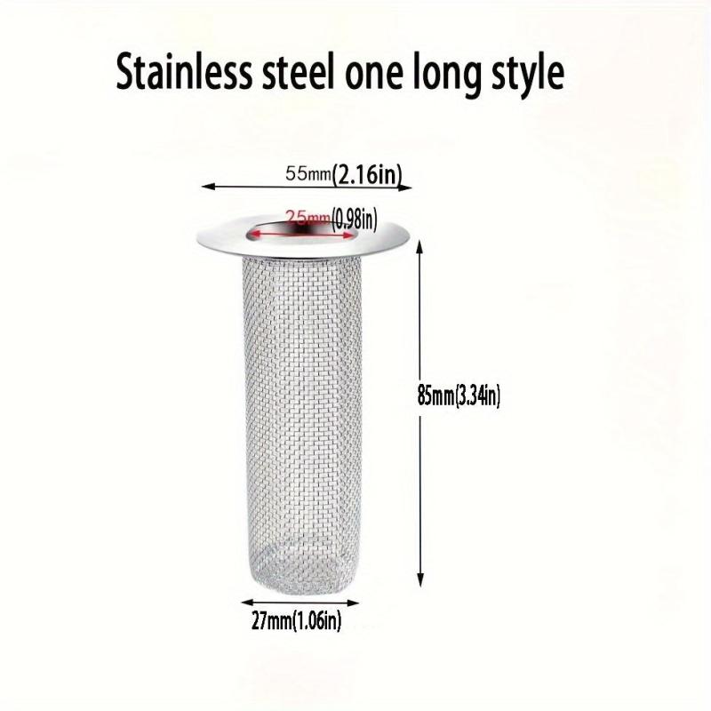 Stainless Steel Drain Filter Mesh Basket - Anti Clog Hair Catcher