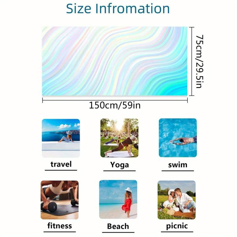 Oversized Microfiber Beach Towel Quick Dry for Outdoor Sports and Swimming