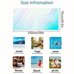 Oversized Microfiber Beach Towel Quick Dry for Outdoor Sports and Swimming