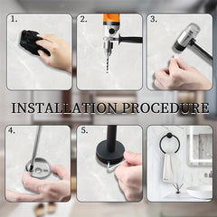 Stainless Steel Towel Ring Wall Mounted Towel Rack