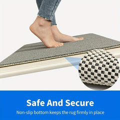 Non Slip Shower Mats Soft Loofah Texture Surface Anti skid Mat Bathroom Doormat