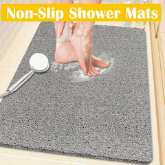 Non Slip Shower Mats Soft Loofah Texture Surface Anti skid Mat Bathroom Doormat