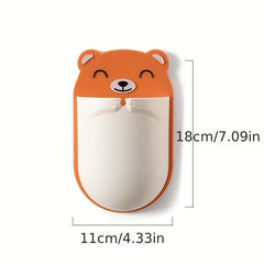 Cartoon Bear Toothbrush Storage Rack Wall Mounted Shelf