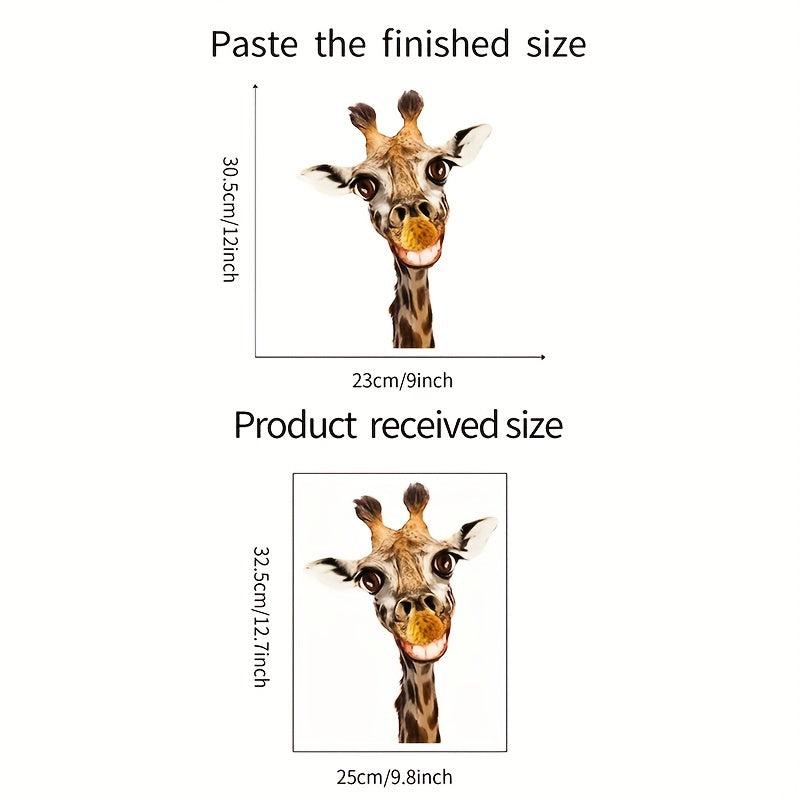 Cartoon Giraffe Sticker Kids Room Decoration Wall Stickers