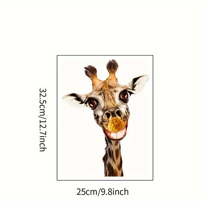 Cartoon Giraffe Sticker Kids Room Decoration Wall Stickers