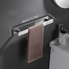304 Stainless Steel Towel Bar Wall Mounted Towel Holder Bathroom Hardware