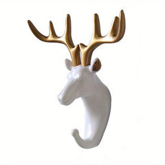 Animal Head Coat Hook Decorative Wall Hanging Bag Rack