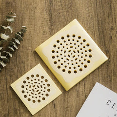 15pcs Disposable Shower Drain Hair Catcher Mesh Stickers
