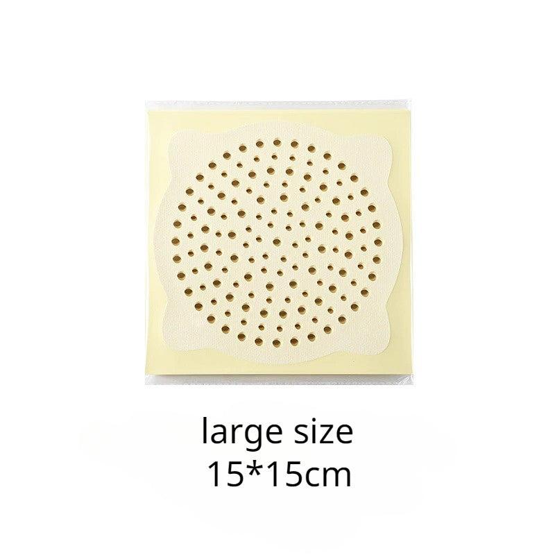 15pcs Disposable Shower Drain Hair Catcher Mesh Stickers