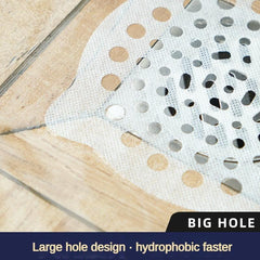 15pcs Disposable Shower Drain Hair Catcher Mesh Stickers