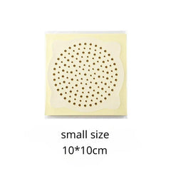 15pcs Disposable Shower Drain Hair Catcher Mesh Stickers
