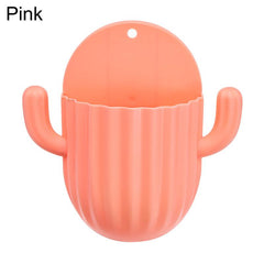 Cactus Wall Mounted Toothbrush Holder Bathroom Organizer