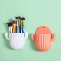 Cactus Wall Mounted Toothbrush Holder Bathroom Organizer