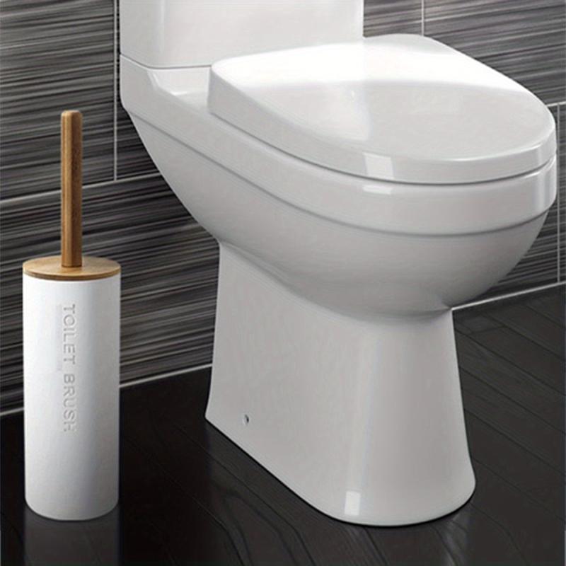 Toilet Brush With Bamboo Cover Bathroom Supplies Detachable Clean Bathroom Brush