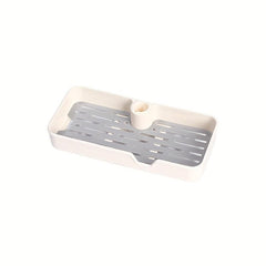 Bathroom Storage Rack with Razor Holder Wall Mounted Functional Bathroom Tray
