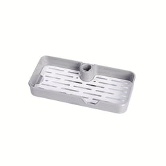 Bathroom Storage Rack with Razor Holder Wall Mounted Functional Bathroom Tray