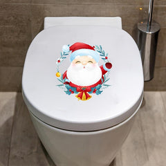 Cartoon Christmas Toilet Sticker Wall Switch Decoration Self Adhesive Decal