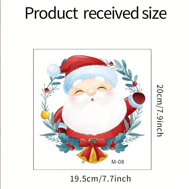Cartoon Christmas Toilet Sticker Wall Switch Decoration Self Adhesive Decal