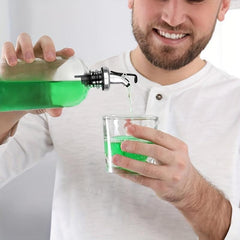 2pcs Mouthwash Dispenser 16 oz Transparent Bottle Bathroom Accessories