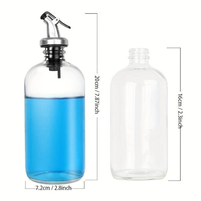 2pcs Mouthwash Dispenser 16 oz Transparent Bottle Bathroom Accessories