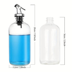 2pcs Mouthwash Dispenser 16 oz Transparent Bottle Bathroom Accessories
