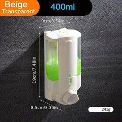 Eco Friendly Wall-Mounted Shampoo & Soap Dispenser for Bathroom - Convenient