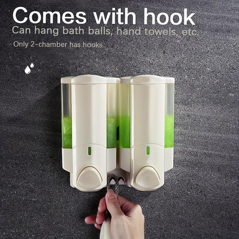 Eco Friendly Wall-Mounted Shampoo & Soap Dispenser for Bathroom - Convenient