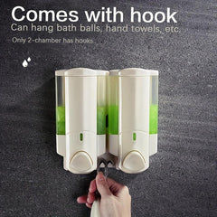 Eco Friendly Wall-Mounted Shampoo & Soap Dispenser for Bathroom - Convenient
