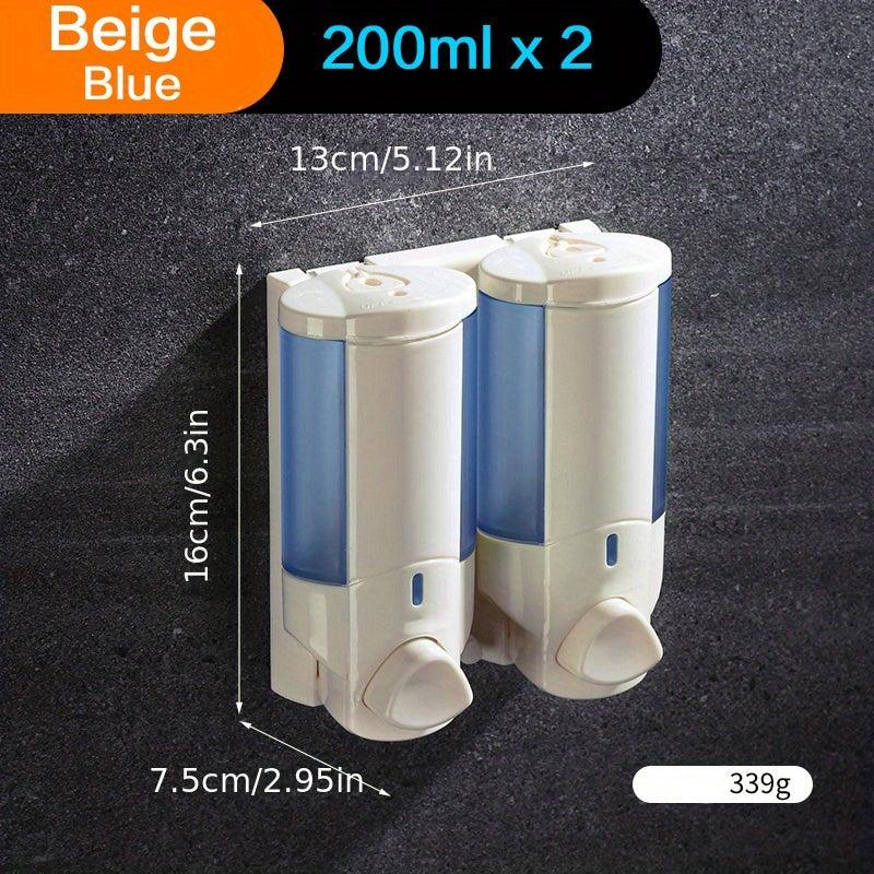 Eco Friendly Wall-Mounted Shampoo & Soap Dispenser for Bathroom - Convenient