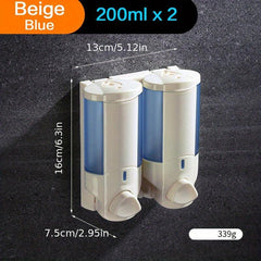 Eco Friendly Wall-Mounted Shampoo & Soap Dispenser for Bathroom - Convenient