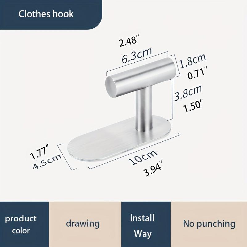 Stainless Steel Towel Bar Toilet Paper Holder Robe Hooks