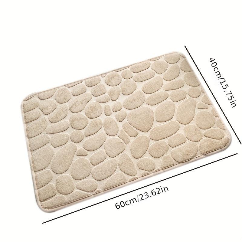 Non Slip Coral Velvet Embossed Mat Thickened Floor Mat Entry Toilet Bathroom