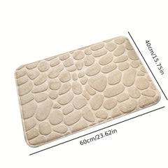 Non Slip Coral Velvet Embossed Mat Thickened Floor Mat Entry Toilet Bathroom