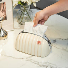Spring Loaded Tissue Box Holder - Bathroom Vanity Countertop