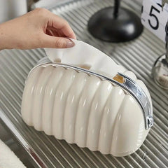 Spring Loaded Tissue Box Holder - Bathroom Vanity Countertop