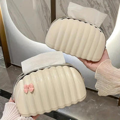 Spring Loaded Tissue Box Holder - Bathroom Vanity Countertop