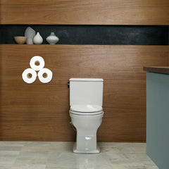 Toilet Paper Holder with 2 Level Rack for Bathroom and Kitchen Storage
